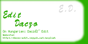 edit daczo business card