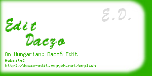 edit daczo business card